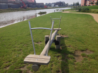Stand seesaw 2 persons, internal damping 